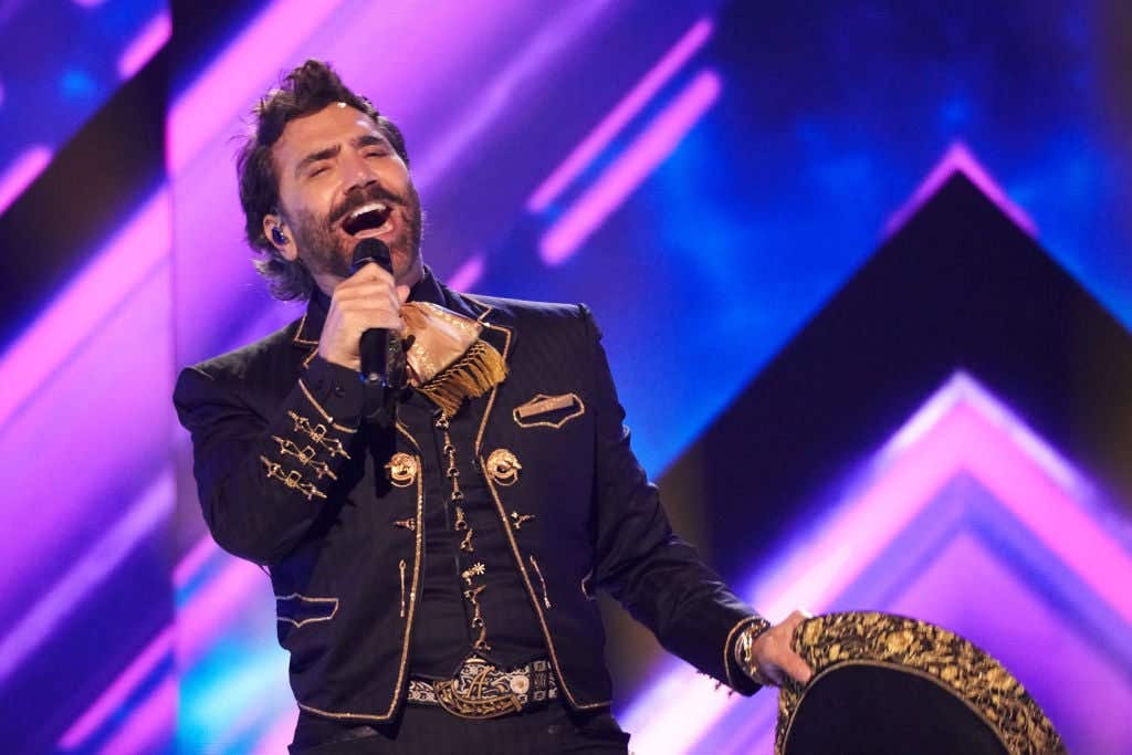 MIAMI, FLORIDA - FEBRUARY 20: Alejandro Fernández performs onstage during Univision's 37th Premio Lo Nuestro at Kaseya Center on February 20, 2025 in Miami, Florida. (Photo by Romain Maurice/Getty Images)