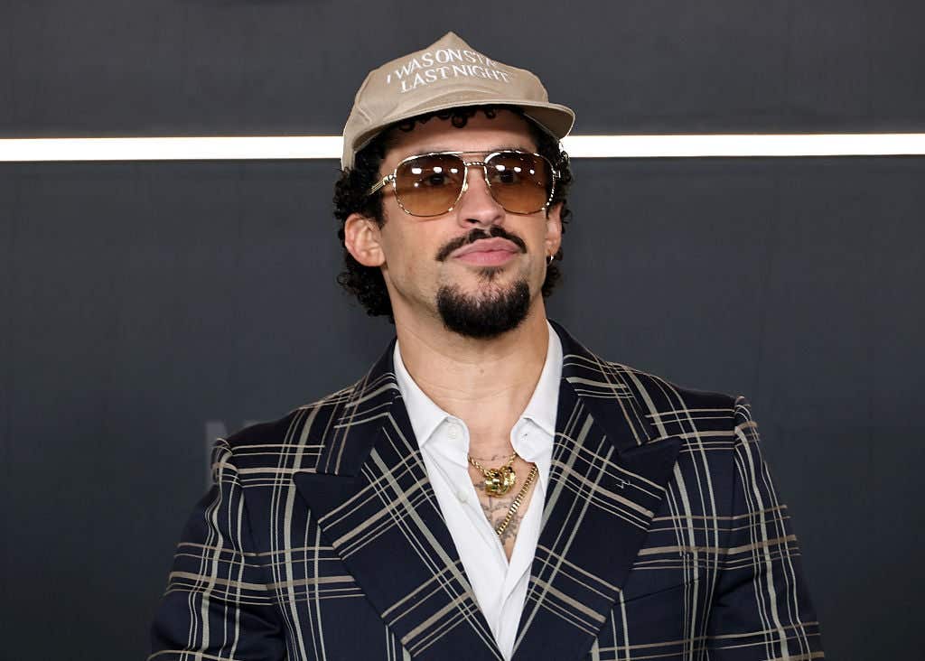NEW YORK, NEW YORK - JULY 21: Bad Bunny attends Netflix's "Happy Gilmore 2" New York Premiere at Jazz at Lincoln Center on July 21, 2025 in New York City. (Photo by Jamie McCarthy/Getty Images)